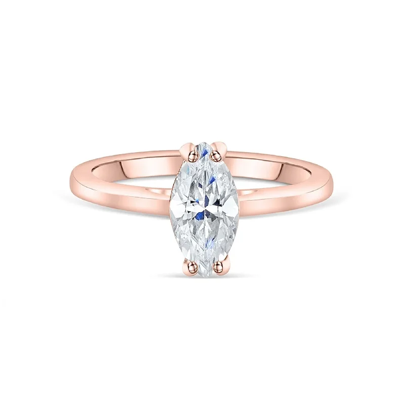 Double Band Ring-The Cambria - Rose Gold