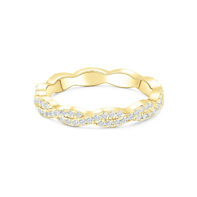 Classic White Gold Ring-The Sadie - Gold