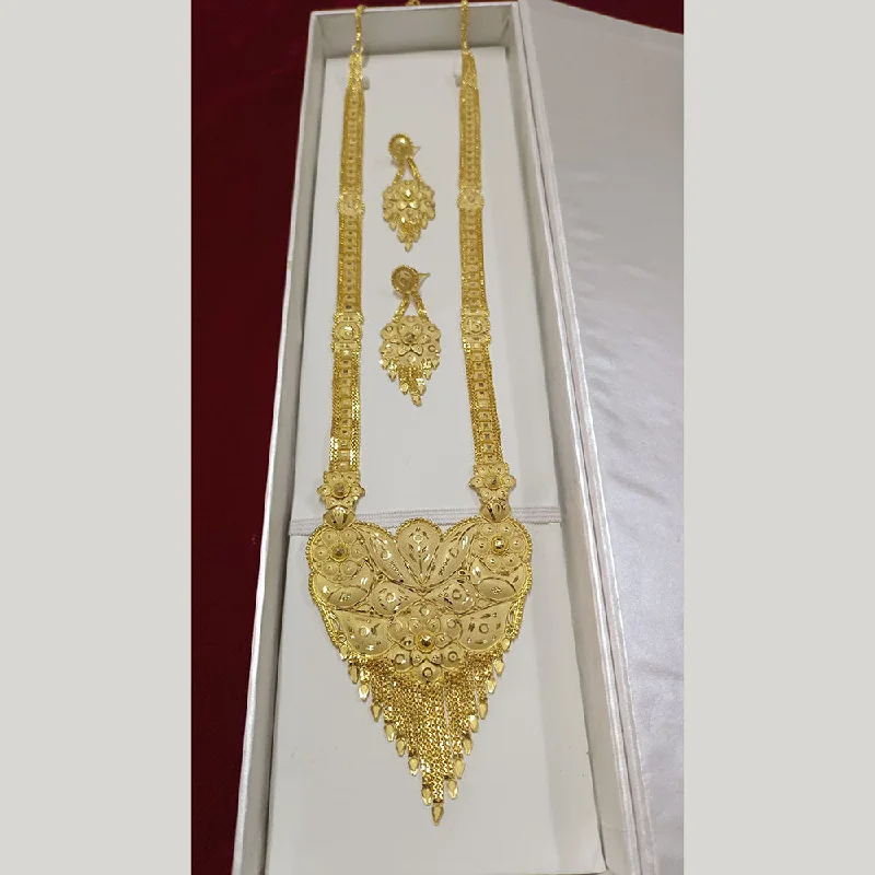 Celebrity Style Necklace-Pari Art Jewellery Forming Long Necklace Set