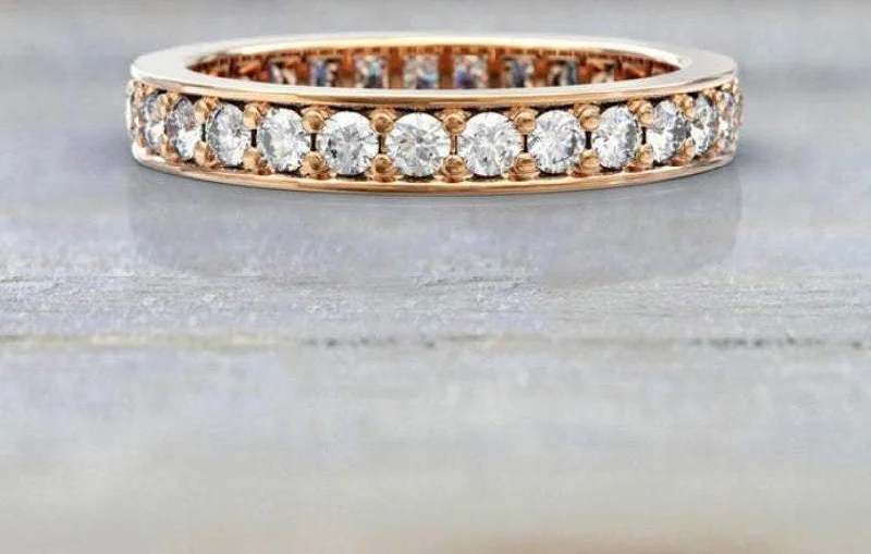 Designer Rose Gold Ring-Reserved for Jovanni 0.80ct. 4th. Final payment $290